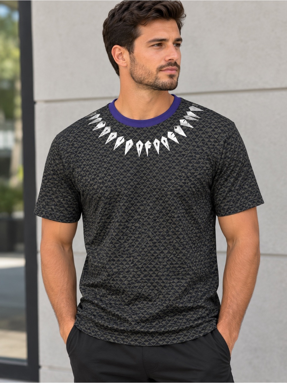 DISNEY PARKS MARVEL BLACK PANTHER WAKANDA FOREVER M SHIRT NWT